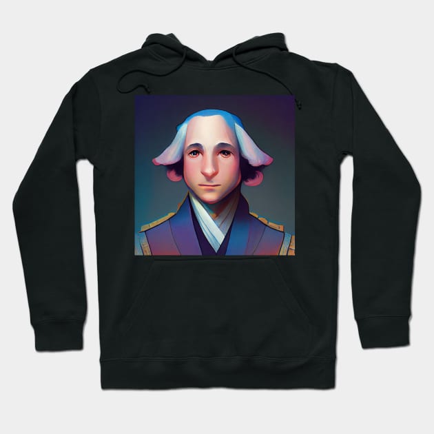 George Washington | American President | Digital Art Hoodie by Classical